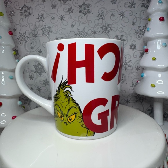 How The Grinch Stole Christmas 65th Anniversary Stockings Ceramic Coffee Mugs x2 - Picture 5 of 12